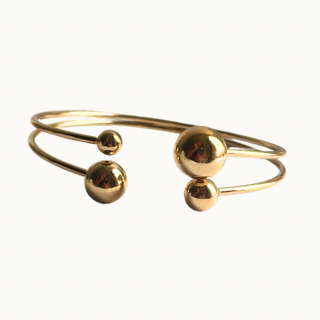 Bracelet “Galaxie Dorée” en acier inoxydable