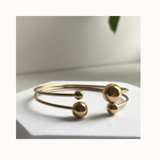 Bracelet “Galaxie Dorée” en acier inoxydable