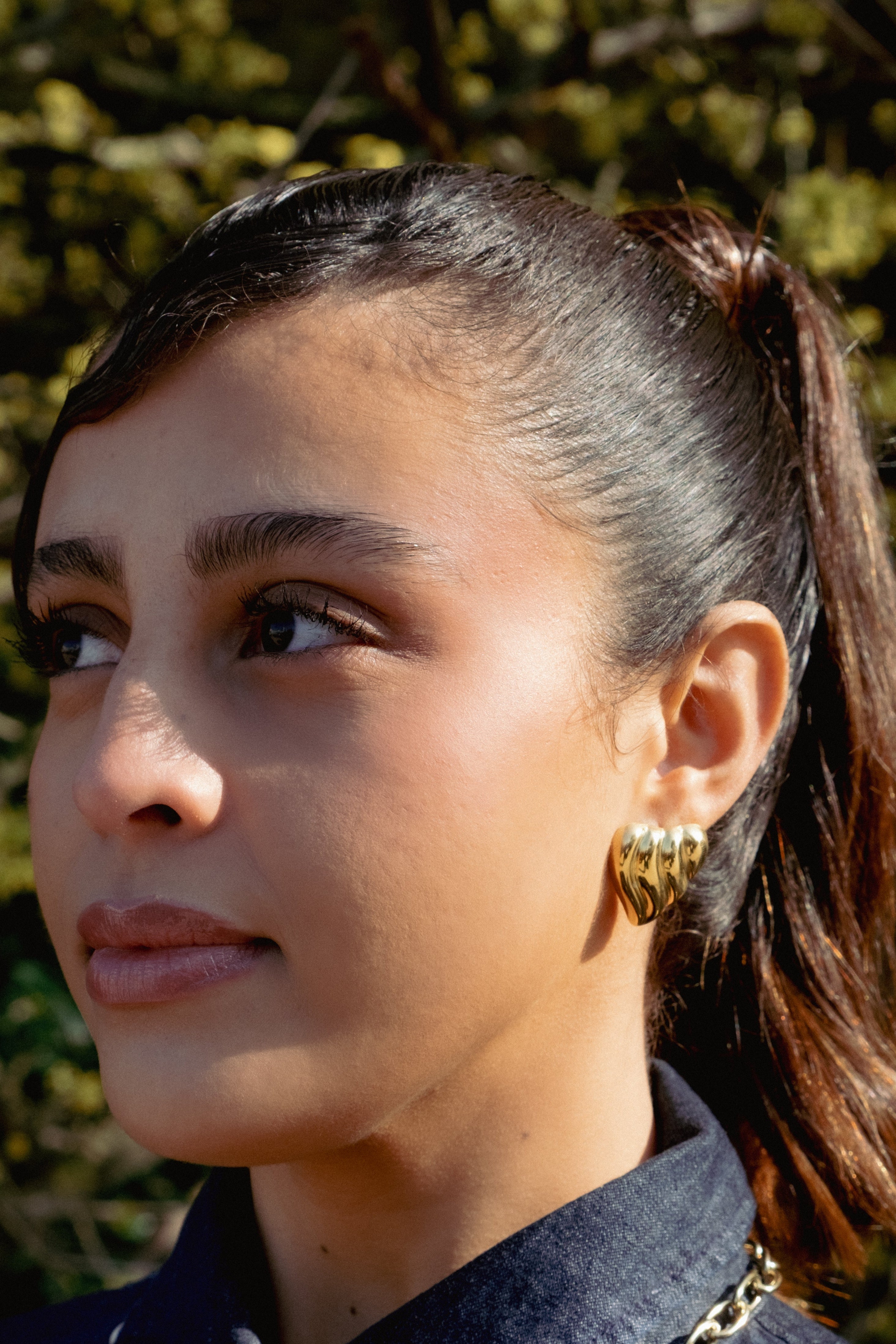 Boucles d’oreilles cœur texturé - Heart Flow