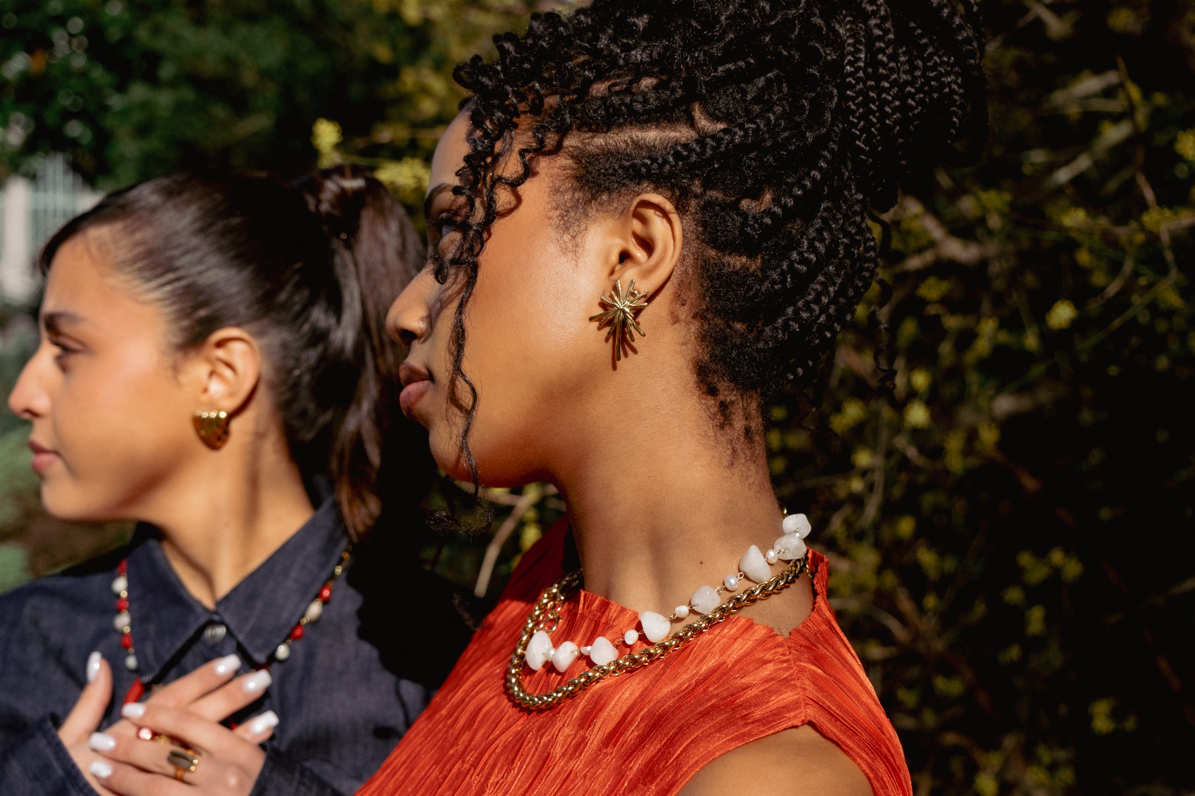 Boucles d’oreilles acier inoxydable éclat solaire - Radiance Gold