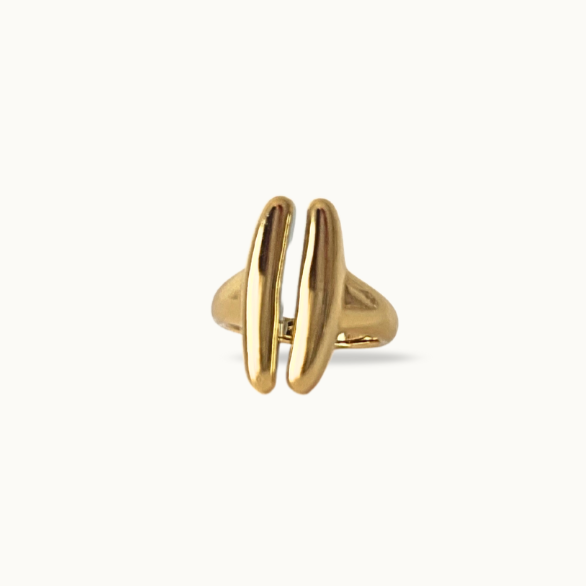 Bague AUDACIA –acier inoxydable - L’équilibre parfait entre minimalisme et statement