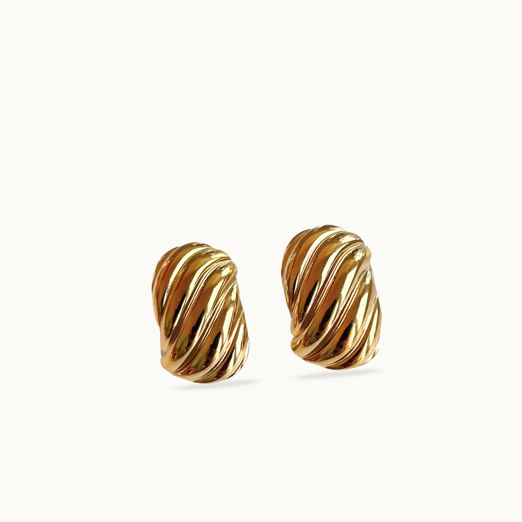 Boucles d’oreilles torsadées - Twisted Hoops acier inoxydable