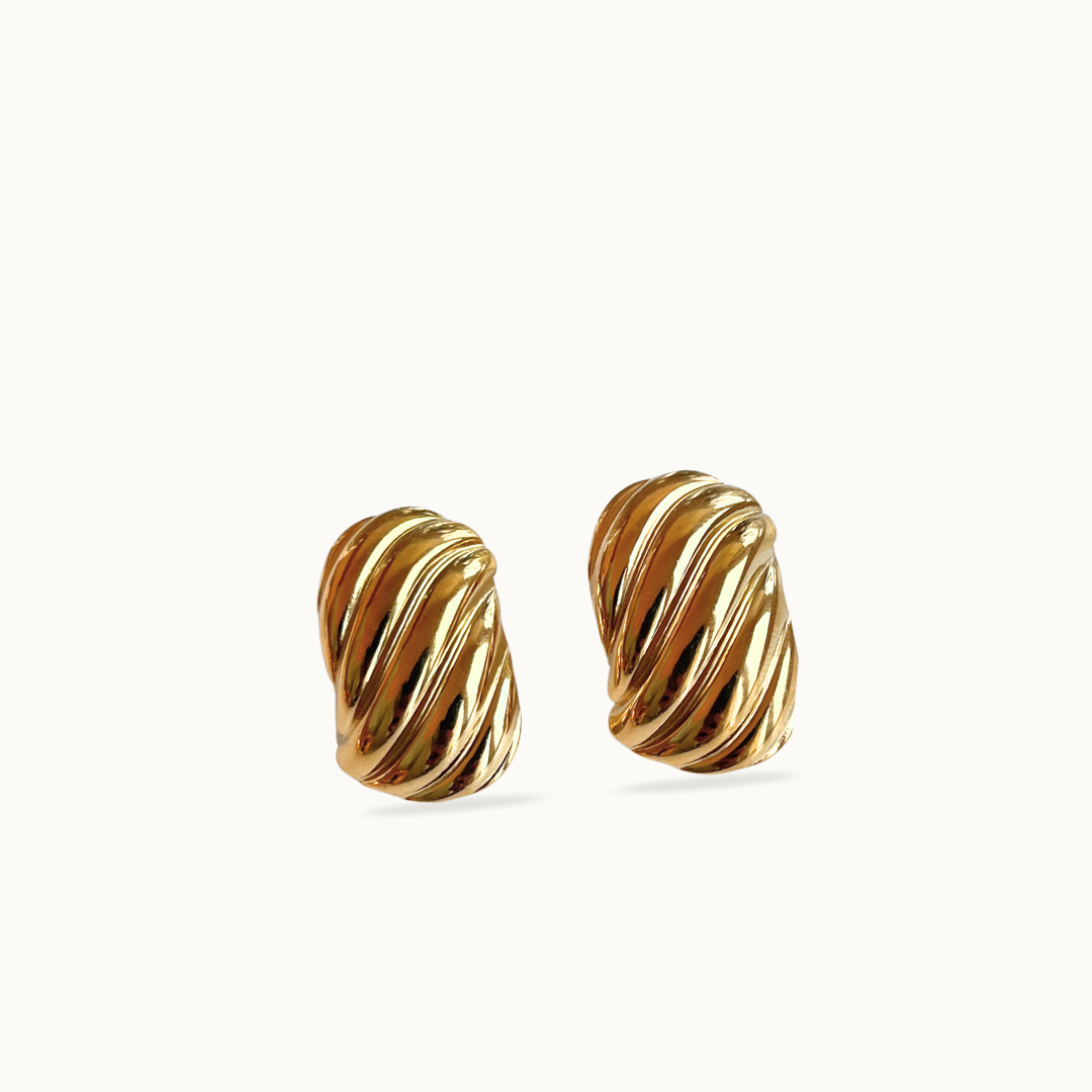 Boucles d’oreilles torsadées - Twisted Hoops acier inoxydable