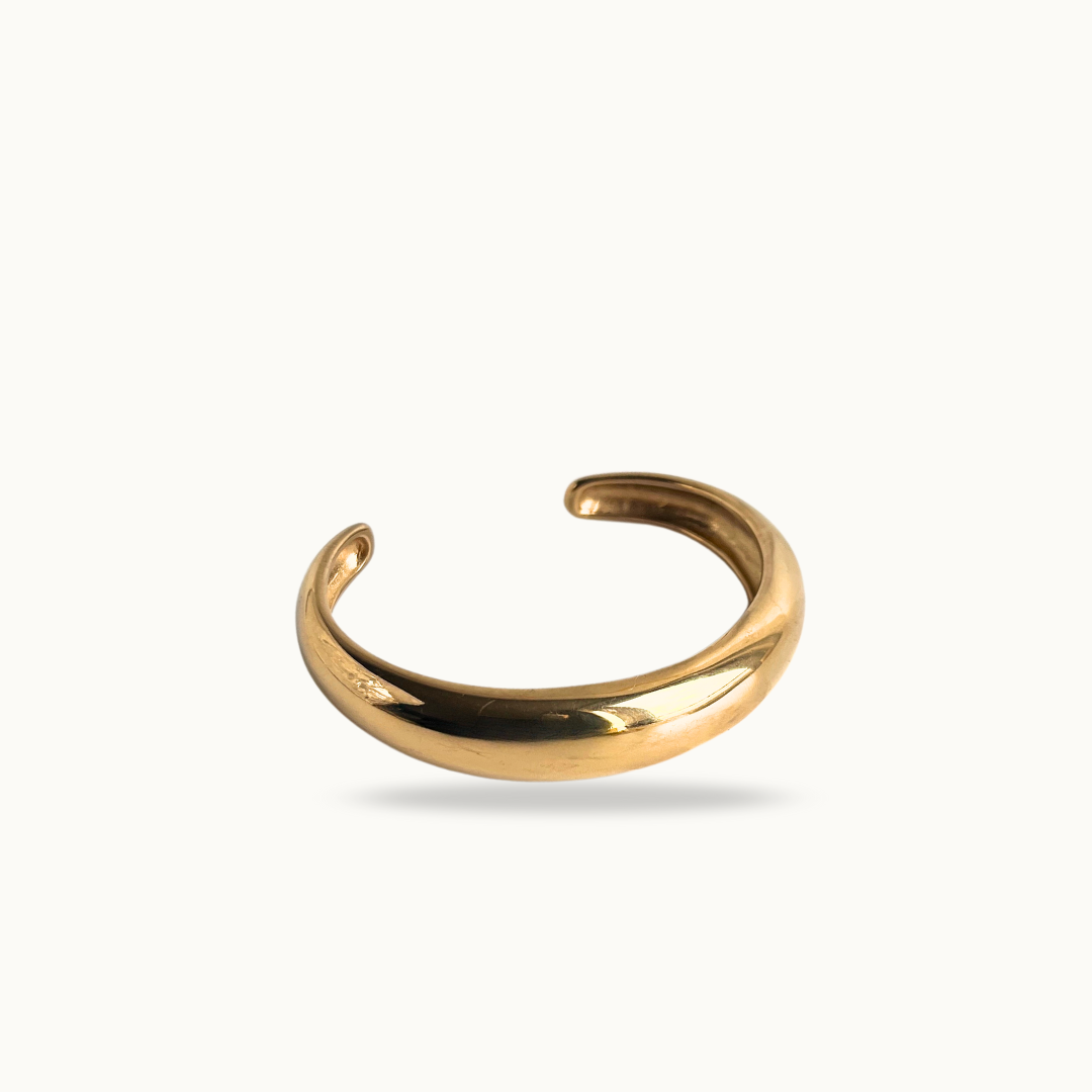 Bracelet jonc doré minimaliste - Bold Cuff